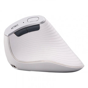 Mouse Acteck Virtuos Fitt Pro Mi770 / Vertical / Ergonomico / Inalambrico / Dual - Usb - Bluetooth / Recargable / Optico / 2400 Dpi Ajustable / 8 Botones Scroll / Blanco / Ac-936217