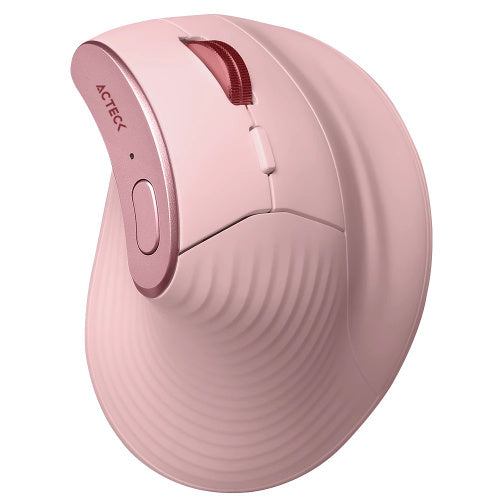 Mouse Ergonómico Acteck Virtuos Fitt Pro MI770, Inalámbrico, Óptico, 2.400DPI, RF Inalámbrico, Rosa