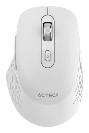 Mouse Acteck Optimize Trip Mi480 / Inalambrico / Receptor Usb / Laser / Click Silencioso / 1600 Dpi / Blanco / Ac-934886