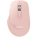 Mouse Acteck Optimize Edge Mi460 / Inalambrico / Receptor Usb / Laser / Click Silencioso / 1500 Dpi / Rosa / Ac-934107