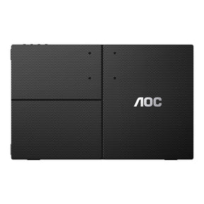 Monitor Portatil Led Aoc 16T20 / Color Negro / Panel Ips 15.6 / Usb-C / Aspecto 16:9 / T.D.Respuesta 20Ms / Resolucion 1920 X 1080 / 60 Hz / Contraste 50M:1 / Brillo 230 Cd/M2 / 3 A?Os De Garantia