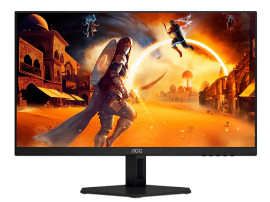 Monitor Gamer Aoc 27G4E / Panel Ips / 27 Pulgadas / Hdmi / Displayport / Aspec 169 / Tr 0.5 Ms / Adaptive Sync / 180 Hz / Resolucion 1920 X 1080 / Brillo 300 Cd/M2 / Vesa 100X100 Mm/ Negro Y Rojo