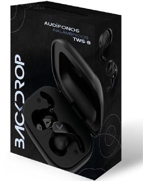 Audifonos Inalambricos Bluetooth Backdrop Tws-8 Sport Color Negro
