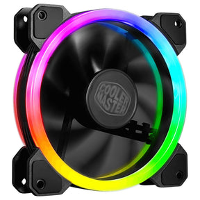 CUSTOM - Ventilador Cooler Master MasterFan MF120 S2, 120mm, 1200RPM, ARGB, Negro, 4 Piezas