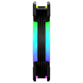 CUSTOM - Ventilador Cooler Master MasterFan MF120 S2, 120mm, 1200RPM, ARGB, Negro, 4 Piezas