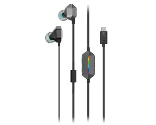 Audifonos Lenovo Legion E510 7.1 Surround Sound / Alambricos / Intra Auditivos / Gaming / Usb Tipo C / Color Gris