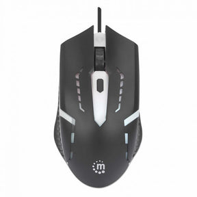 Mouse Gamer Manhattan Óptico 190206, Alámbrico, USB-A, 1500DPI, Negro