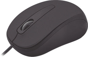Mouse Optico Quaroni Alambrico Color Negro 1200 Dpi