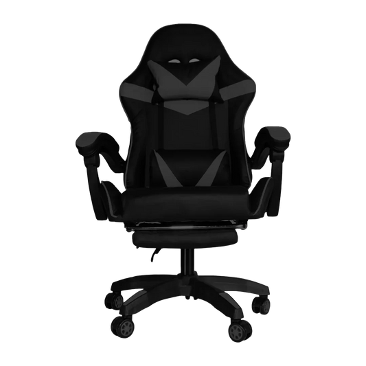 Silla Gamer SiGamers Reclinable Ergonomica con Reposapiés Color Negro